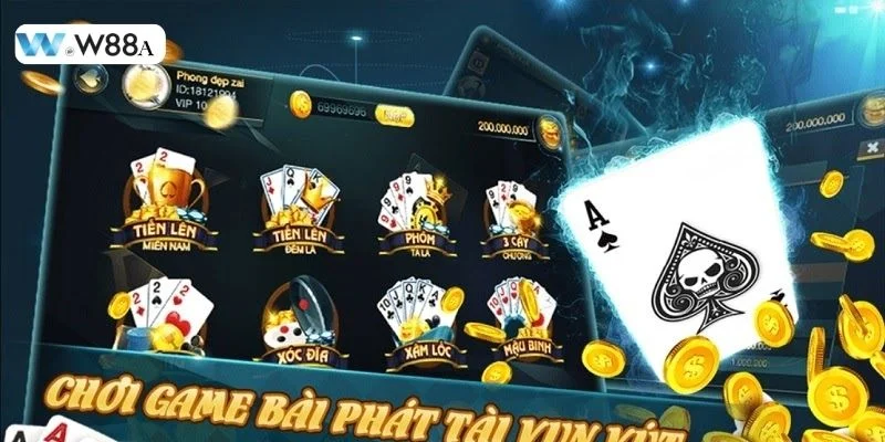 Game Bài W88: Sàn Cược Bài Lá, 99+ Trò Chơi Lạ Mà Quen 7 Cược game bài W88 đa dạng các bộ môn chơi hấp dẫn.